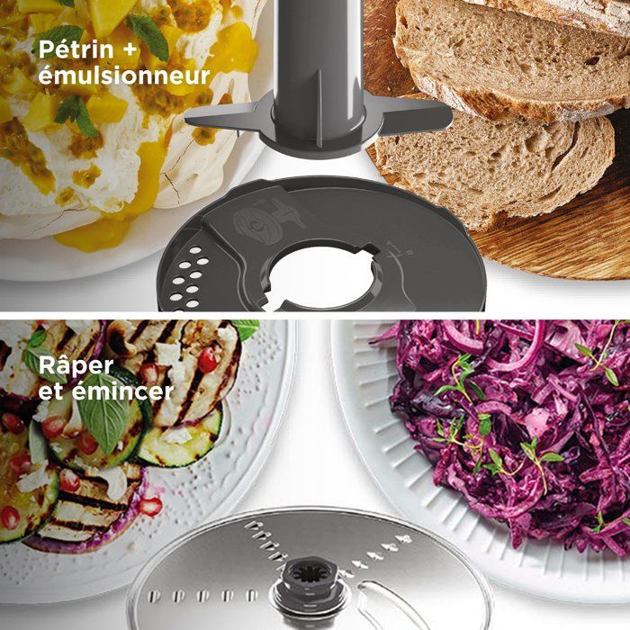 KENWOOD MultiPro Express FDP65.450WH Food Processor - 1000W - 3 L - 2 Speeds - 1.5 L Blender - White