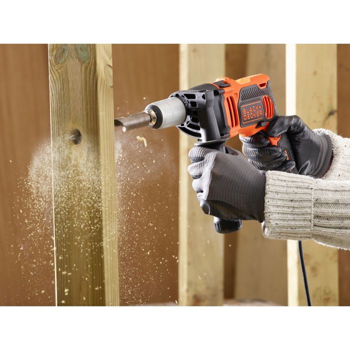 BLACK & DECKER Hammer Drill BEH850K - Electric - 850W - 2 Speeds
