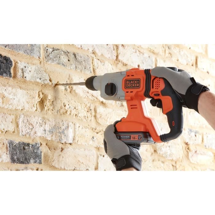 Black and Decker SDS Impact Drill - BCD900B - 18V - 1.2J - Battery and Charger Not Included