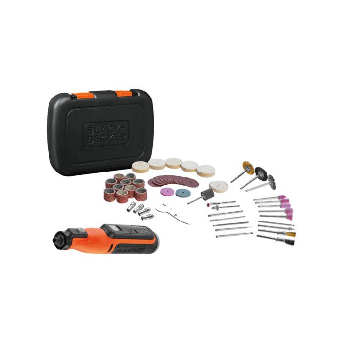 BLACK & DECKER BCRT8IK-XJ 7.2V Cordless Rotary Multi-Tool - 53 Accessories