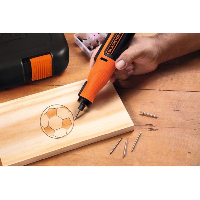 BLACK & DECKER BCRT8IK-XJ 7.2V Cordless Rotary Multi-Tool - 53 Accessories