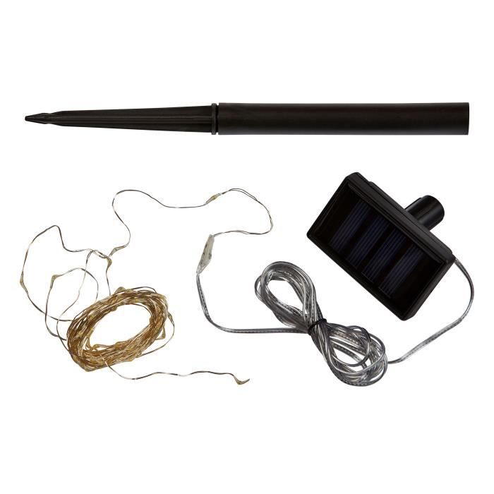 LUCIOLE Outdoor Solar String Lights, 200 Warm White LEDs - SMART GARDEN - 21.9 m
