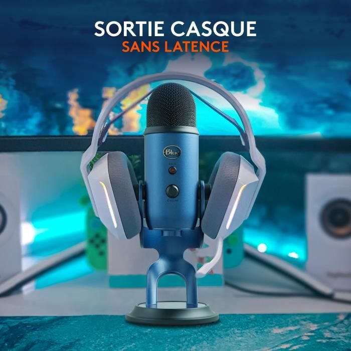 USB Microphone - Blue Yeti - For Recording, Streaming, Gaming, Podcast on PC or Mac - Blue