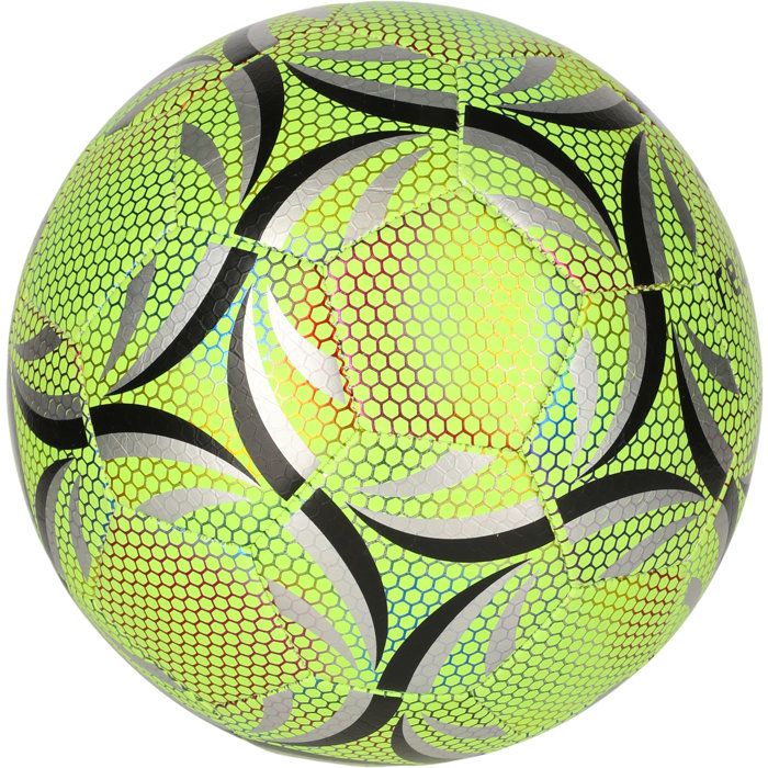 Chiba Inflatable Football - Size 5 - Green - Phosphorescent Design