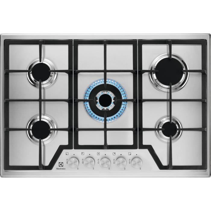 ELECTROLUX Gas Hob - 5 Burners - 74.4 x 51 cm - KGS7536SX - Stainless Steel