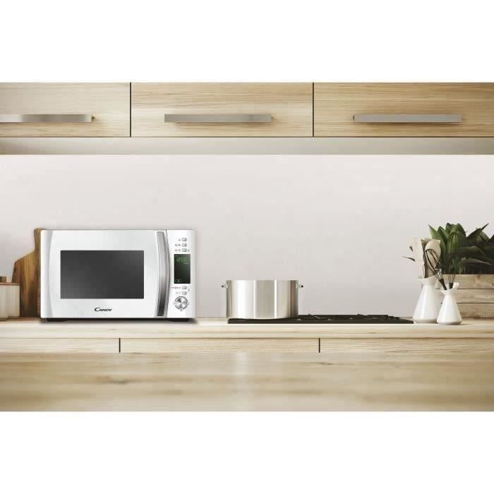 CANDY Timeless CMXW20DW 700W 20 L Digital White Microwave Oven - Defrost Function - 5 Power Levels - 10 Auto Menus