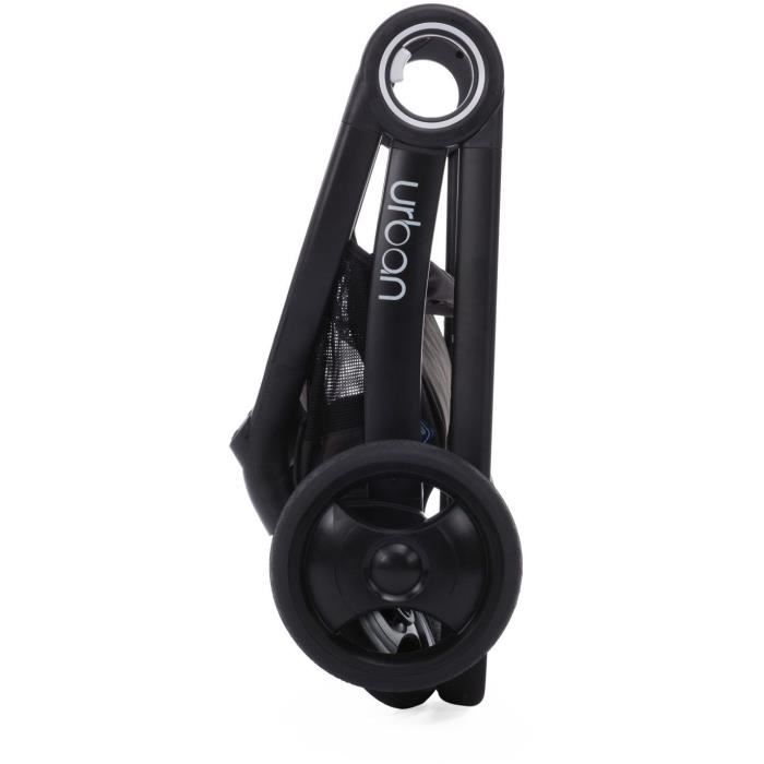 CHICCO Urban Plus Stroller - Black - Reversible seat - Compact fold