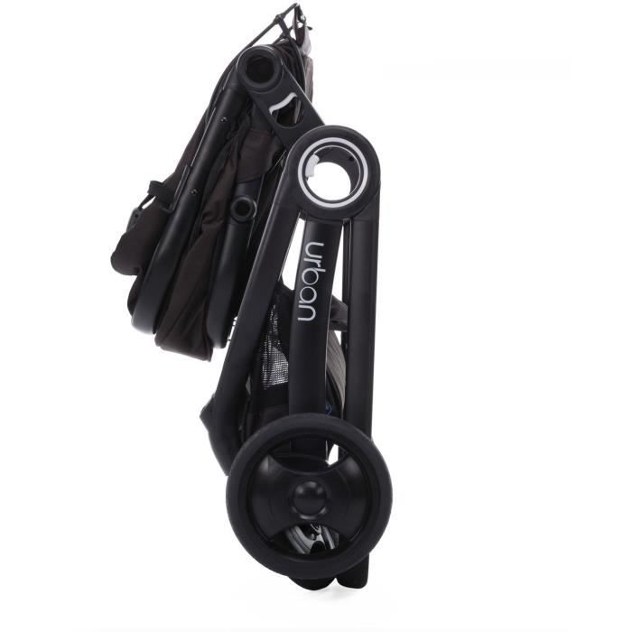 CHICCO Urban Plus Stroller - Black - Reversible seat - Compact fold