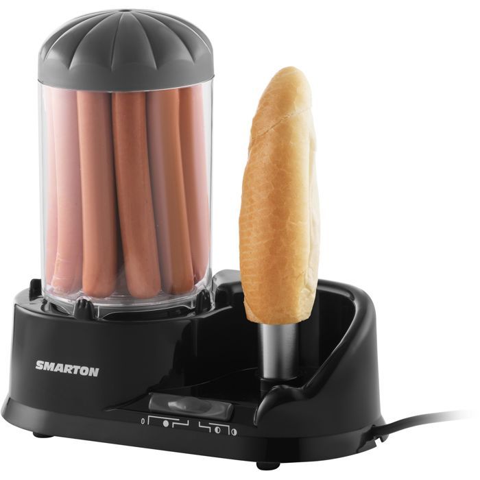 SMARTON HM 020 Hot Dog Maker - 350W - Steams 6 Hot Dogs - Non-Stick Surface