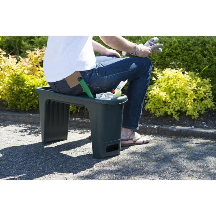 Nature 2-in-1 Gardening Stool - Green - HDPE - With Knee Cushion