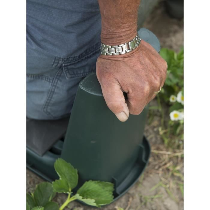 Nature 2-in-1 Gardening Stool - Green - HDPE - With Knee Cushion