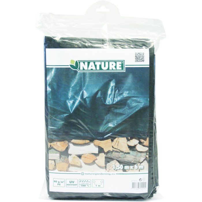 NATURAL Protective Tarpaulin - 1.50 x 6 m - 90 g/m² - Green