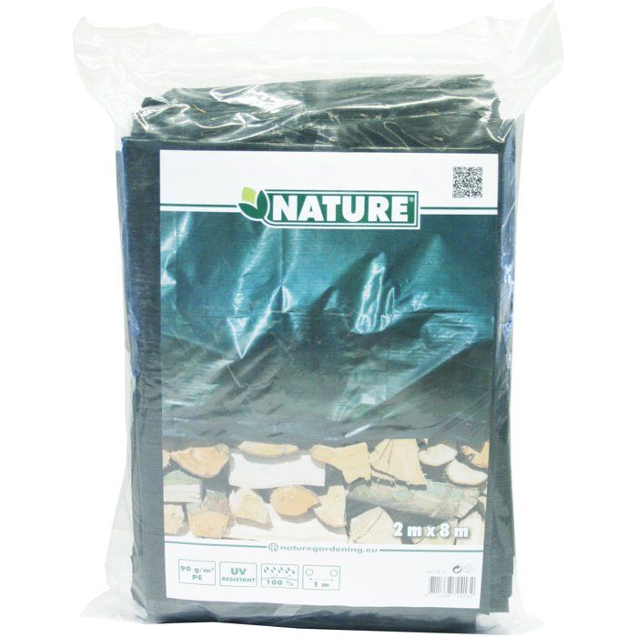 NATURAL Protective Tarpaulin - 2 x 8 m - 90 g/m² - Green
