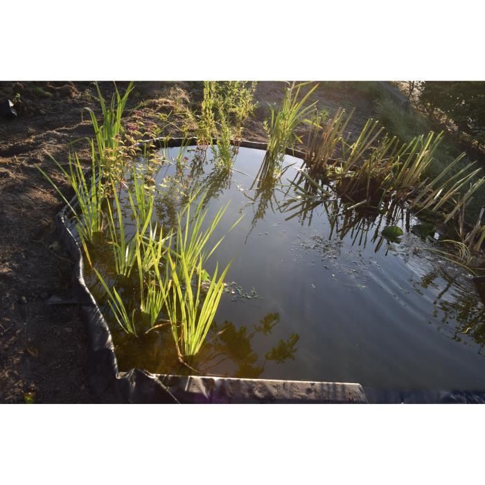 NATURE Borderfix - Recycled PVC Garden Edging - 14 cm high x 15 m long - 7 mm thick