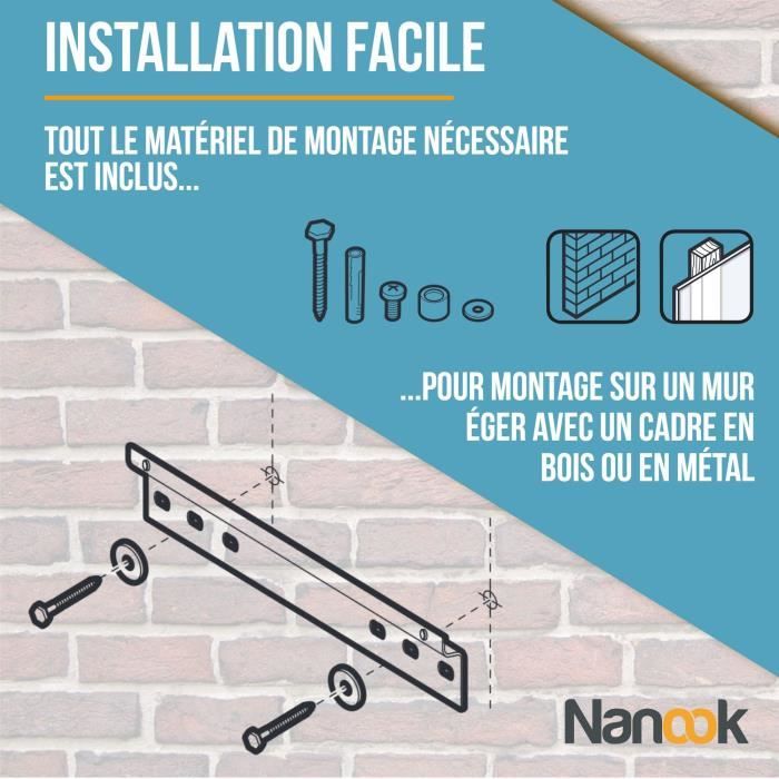 NANOOK TV Wall Mount - Ultra Slim - 32-55 Inch - Black