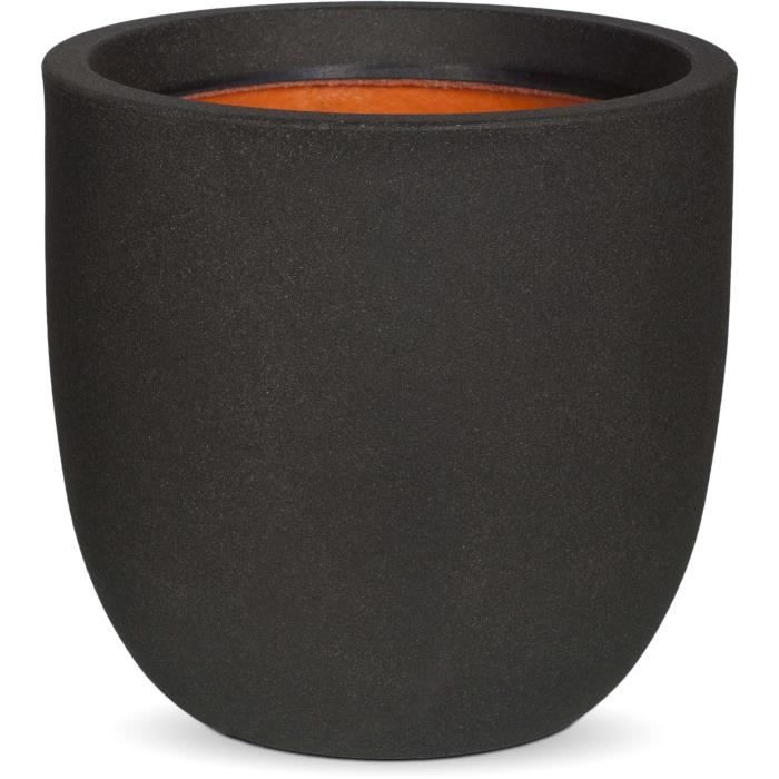 CAPI EUROPE URBAN SMOOTH Planter - 43x41 cm - Black