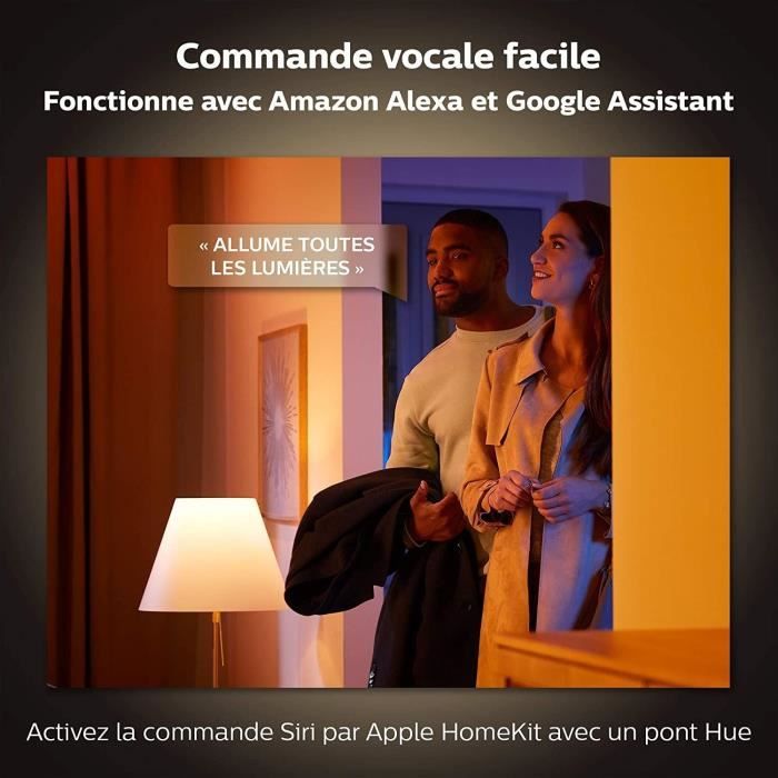 Philips Hue White & Color Ambiance Iris Lamp, Bluetooth Compatible, Black