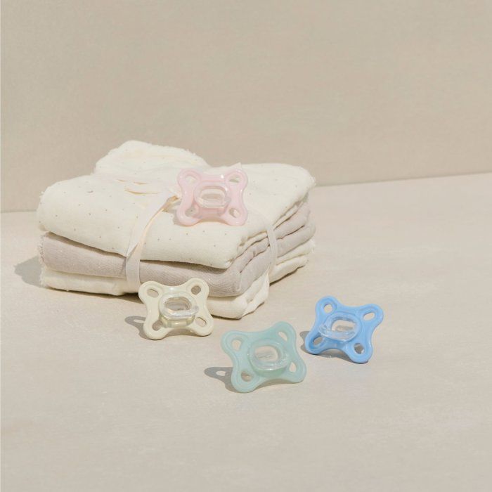 MAM Physiological Pacifier - Pack of 2 - Soft Silicone - Blue/Green