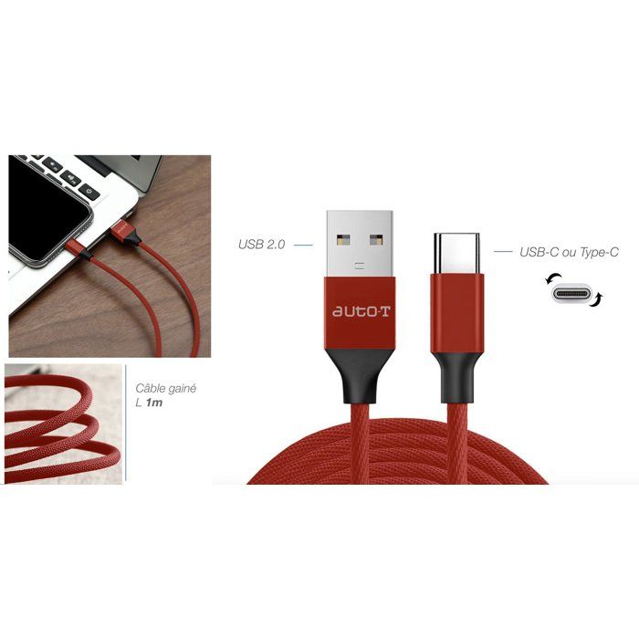 AUTO T Cable - USB 2.0 - USB-C