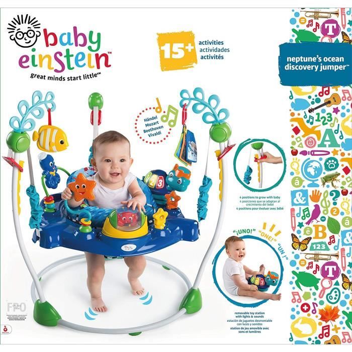 BABY EINSTEIN - NEPTUNE - Multi-Toy Baby Activity Center, 360° Rotating