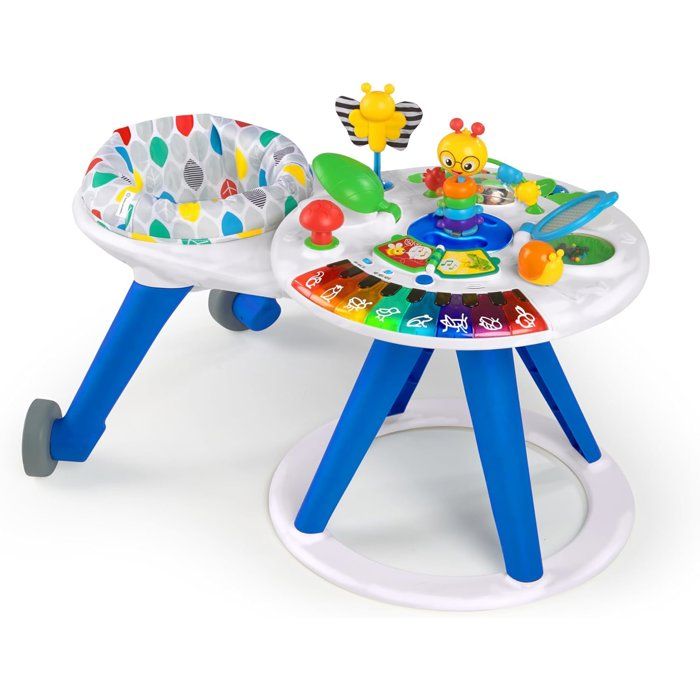 BABY EINSTEIN - 4-in-1 Convertible Baby Walker Activity Table, 360° Rotating