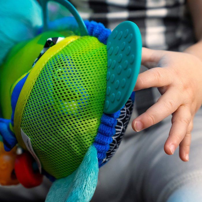 BABY EINSTEIN NEPTUNE Peluche doudou bébé tortue, multisensoriel, cadeau bébé 0M+