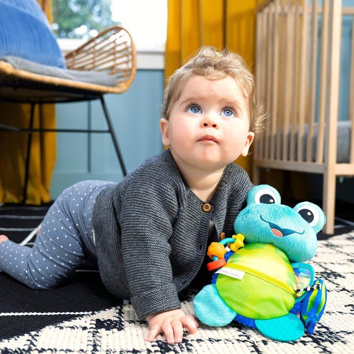 BABY EINSTEIN NEPTUNE Peluche doudou bébé tortue, multisensoriel, cadeau bébé 0M+