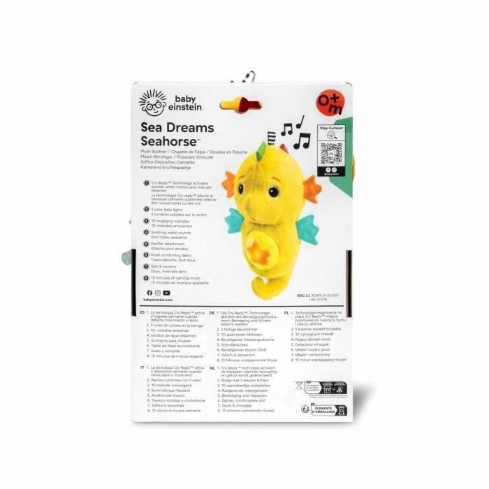 BABY EINSTEIN Baby Night Light - Yellow Seahorse Comforter - Musical - White Noise