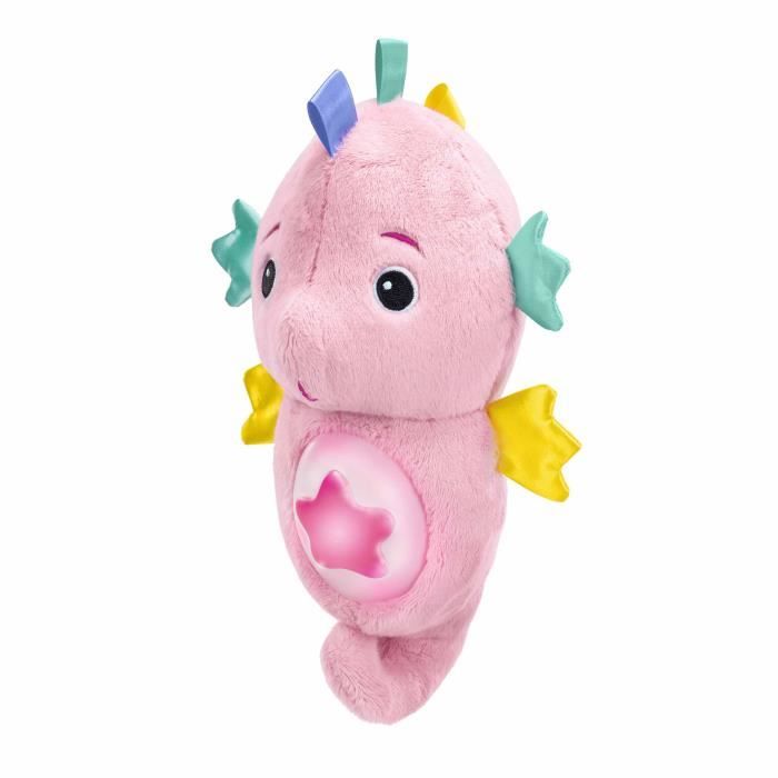 BABY EINSTEIN Baby Night Light Pink Seahorse - Responds to Baby's Cries, Musical, Luminous