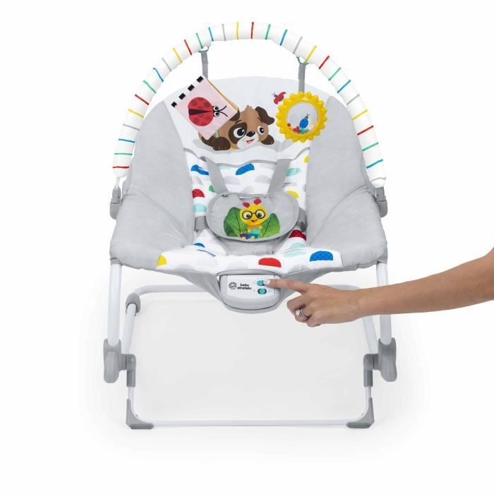 BABY EINSTEIN DEAN 3-in-1 Convertible Electric Baby Bouncer/Swing, Melodies and Vibrations, 3 Positions, 0-30 Months