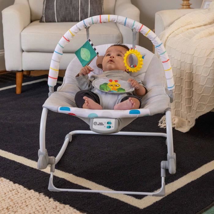 BABY EINSTEIN DEAN 3-in-1 Convertible Electric Baby Bouncer/Swing, Melodies and Vibrations, 3 Positions, 0-30 Months