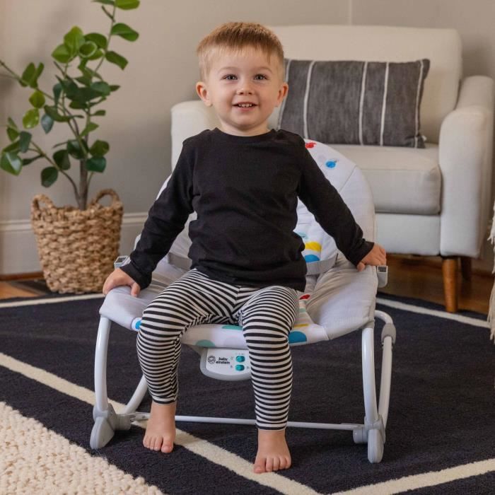 BABY EINSTEIN DEAN 3-in-1 Convertible Electric Baby Bouncer/Swing, Melodies and Vibrations, 3 Positions, 0-30 Months