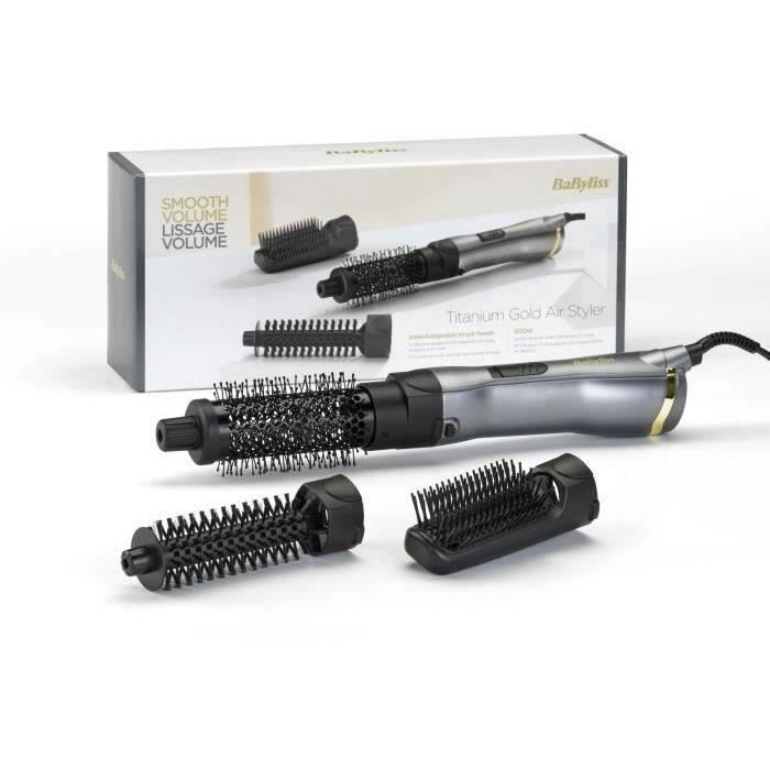 BABYLISS - Titanium Gold Blow Dryer Brush - AS85TE - for Natural Styling