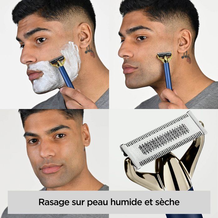BABYLISS Beard Trimmer and Razor - X-Blade Super-X Metal - Cordless - 45 Min Battery Life
