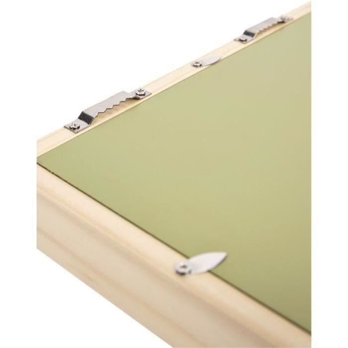 Baby Art Pure Frame - Frame Kit with Modeling Clay and Natural Pine Wood Frame, Roll, Reversible Back Panel (Green/Orange)