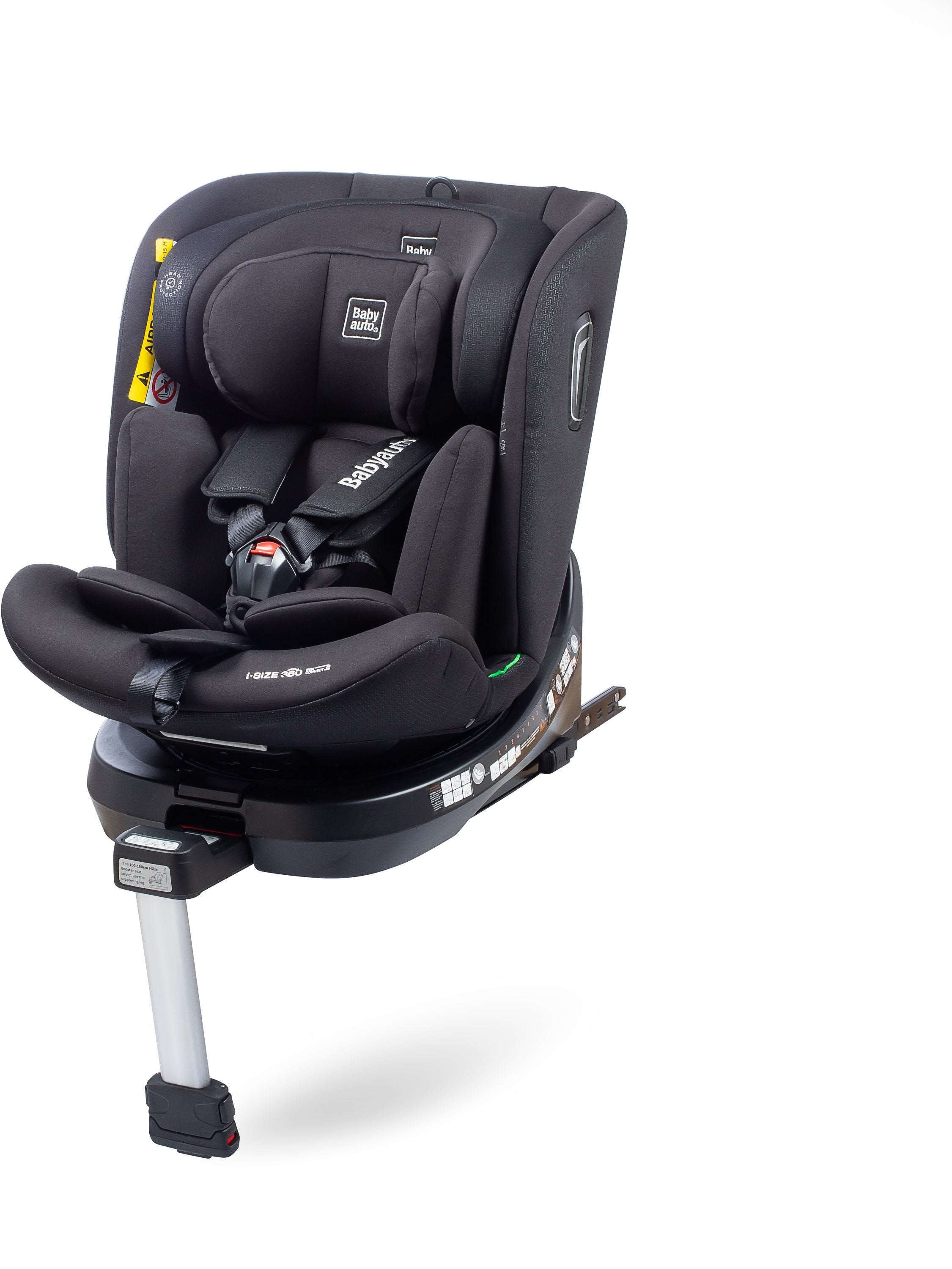 BABYAUTO Car Seat Aitana Group 0/1/2/3 I-Size 40/150 cm Isofix 360° Swivel Support Leg Black