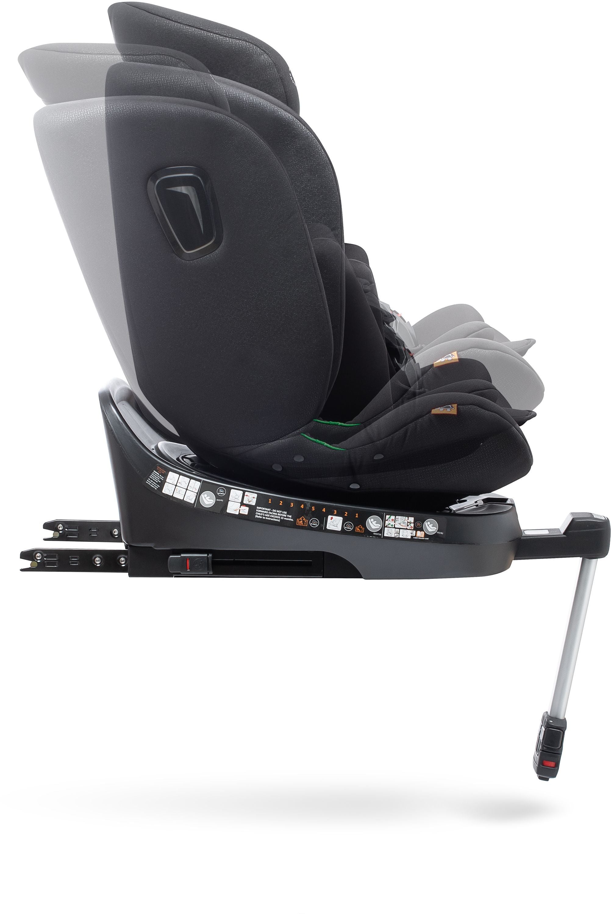 BABYAUTO Car Seat Aitana Group 0/1/2/3 I-Size 40/150 cm Isofix 360° Swivel Support Leg Black
