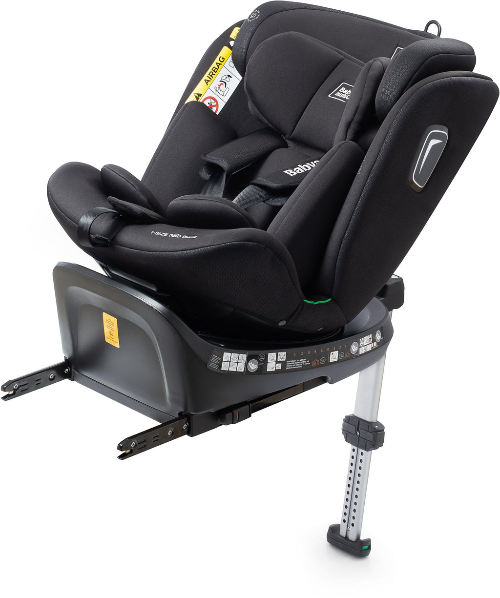BABYAUTO Car Seat Aitana Group 0/1/2/3 I-Size 40/150 cm Isofix 360° Swivel Support Leg Black