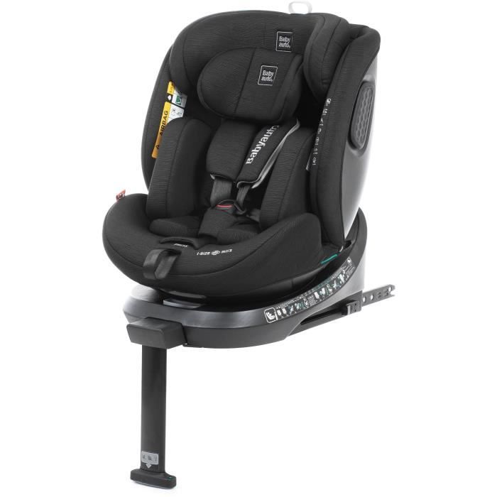 BABYAUTO Car Seat - CORE - Group 0/1/2/3 - 40/150 cm - I-Size - Isofix - Swivel - Reclining - Reducer - Black
