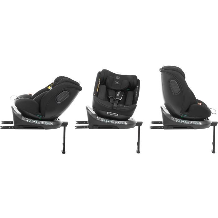 BABYAUTO Car Seat - CORE - Group 0/1/2/3 - 40/150 cm - I-Size - Isofix - Swivel - Reclining - Reducer - Black