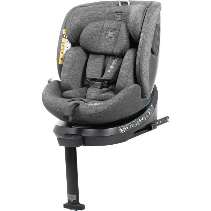 BABYAUTO Car Seat - CORE - Group 0/1/2/3 - 40/150 cm - I-Size - Isofix - Swivel - Reclining - Reducer - Grey