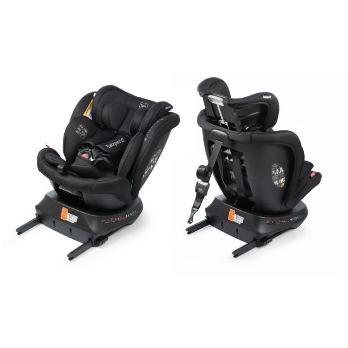 BABYAUTO Car Seat - RODIA - Group 0/1/2/3 - 40/150 cm - I-Size Plus - Isofix - Swivel - Reclining - Reducer - Black