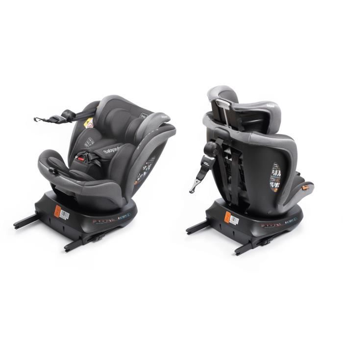 BABYAUTO Car Seat - RODIA - Group 0/1/2/3 - 40/150 cm - I-Size Plus - Isofix - Swivel - Reclining - Reducer - Grey