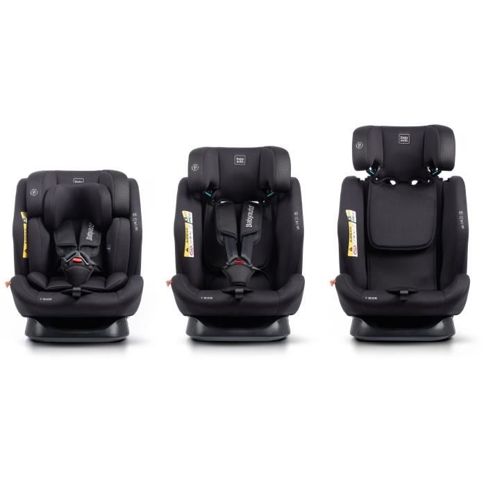 BABYAUTO Car Seat - LOLO IBELT - Group 0/1/2/3 - 40/150 cm - I-Size - Reclining - Reducer - Black