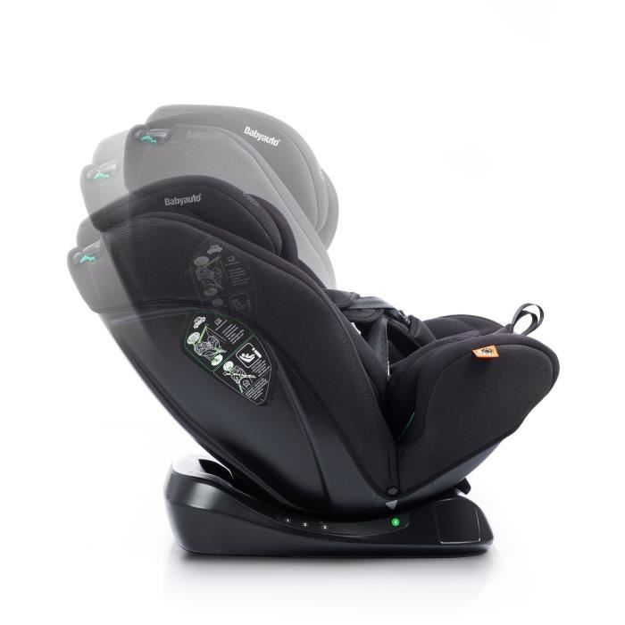 BABYAUTO Car Seat - LOLO IBELT - Group 0/1/2/3 - 40/150 cm - I-Size - Reclining - Reducer - Black