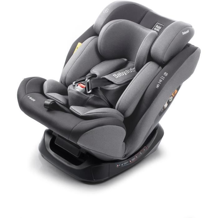Babauto Eder i-Belt Car Seat - Group 0/1/2/3 - 40/150 cm - i-Size - Reclining - Reducer - Grey