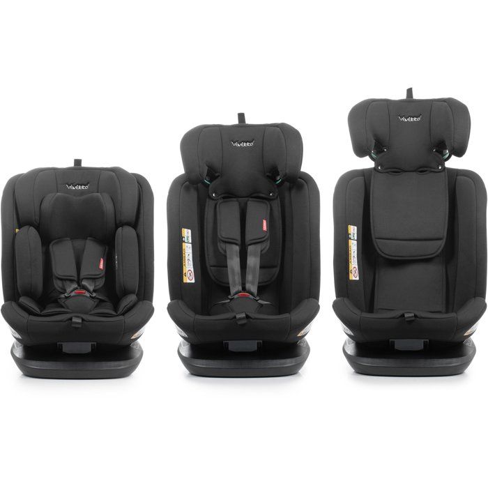 Babauto Zafiro i-Size Car Seat - Group 0/1/2/3 - 40/150 cm - i-Size - Swivel - Reclining - With Reducer - Black