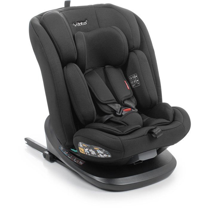 Babauto Zafiro i-Size Car Seat - Group 0/1/2/3 - 40/150 cm - i-Size - Swivel - Reclining - With Reducer - Black