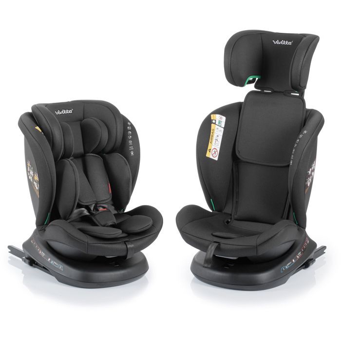 BABYAUTO Car Seat - Sigma IFix Vivitta - Group 0/1/2/3 - 40/150 cm - Isofix + Top tether - 360° swivel - Reclining -