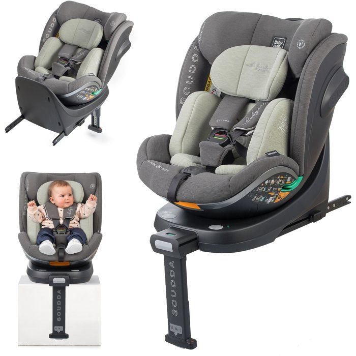 BABYAUTO Car Seat SCUDDA Group 0/1/2/3 I-Size Swivel Olive